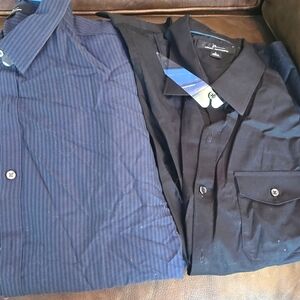 2 New  size Large mens dress shirts